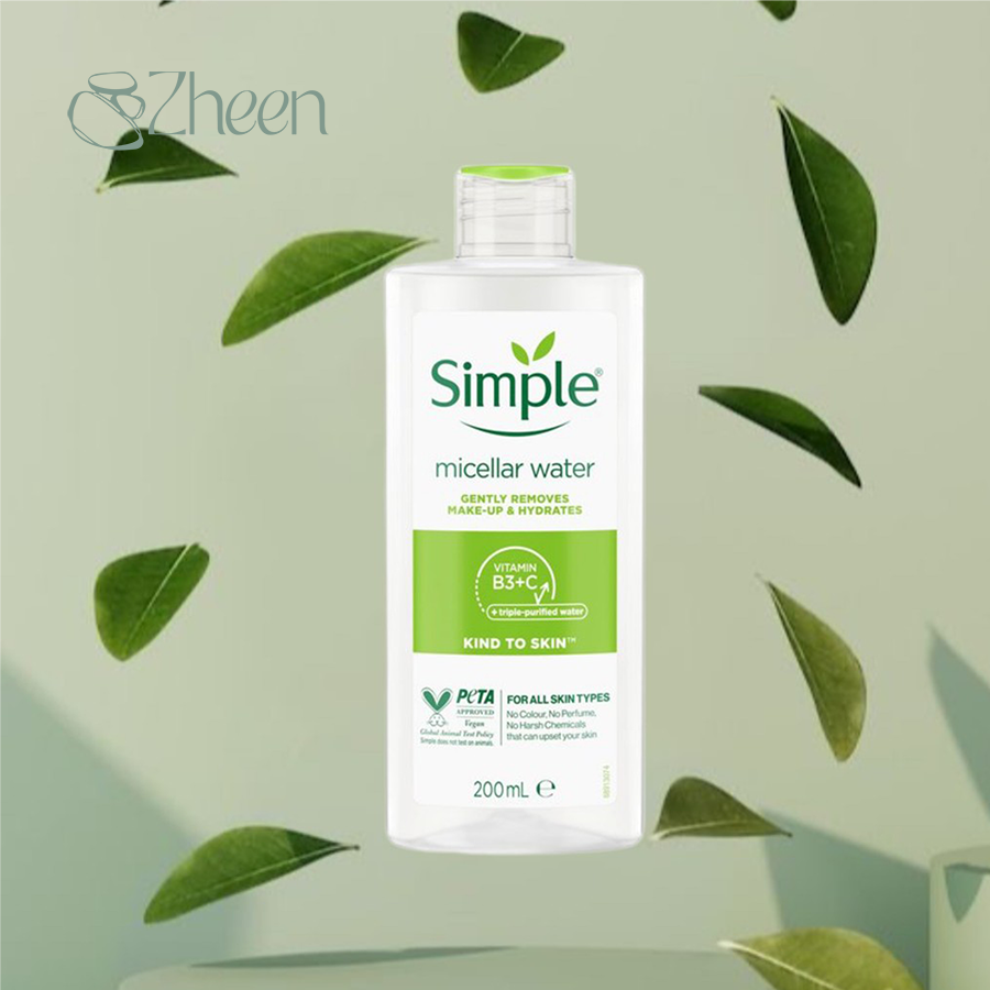 میسلار واتر پوست حساس سیمپل Simple حجم 200 میل